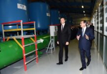 Mingəçevir şəhərinin su təchizatı sistemi yenidənqurmadan sonra istifadəyə verilib