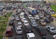 AAYDA dəhşətli tıxac yaradan təmiri canlı yayımladı