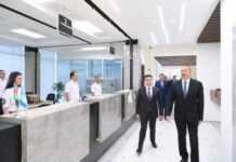 Prezident İlham Əliyev Abşeron Logistika Mərkəzinin açılışında iştirak edib