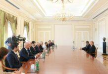 Prezident İlham Əliyev Türkiyə Böyük Millət Məclisinin sədrinin başçılıq etdiyi nümayəndə heyətini qəbul edib