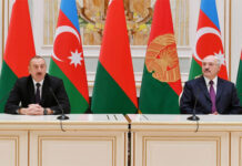 Azərbaycan və Belarus prezidentləri mətbuata birgə bəyanatlarla çıxış ediblər