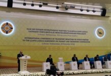 Türkmənbaşı şəhərində Azərbaycan nümayəndə heyətinin iştirakı ilə beynəlxalq nəqliyyat konfransı keçirilir