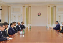 İlham Əliyev İranın rabitə və informasiya texnologiyaları nazirinin başçılıq etdiyi nümayəndə heyətini qəbul edib