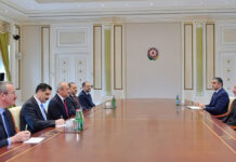 İlham Əliyev Türkiyənin nəqliyyat və infrastruktur nazirinin başçılıq etdiyi nümayəndə heyətini qəbul edib