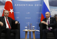 Türkiyə Prezidenti Rəcəb Tayyib Ərdoğan və Rusiya Prezidenti Vladimir Putin