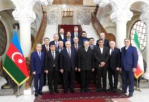 Milli Məclisin nümayəndə heyətinin İran parlamentinin sədri ilə görüşü olub