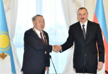 Nursultan Nazarbayev Prezident İlham Əliyevi doğum günü münasibətilə təbrik edib