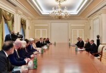 İlham Əliyev Almaniya nümayəndə heyətini qəbul edib