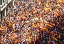 Kataloniyada aksiyalar zamanı yaralananların sayı 46-ya çatıb