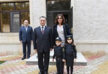 Mehriban Əliyeva Ramil Usubovla uşaq bağçasının açılışında iştirak edib + FOTOLAR