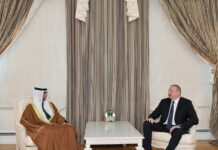 Prezident İlham Əliyev Birləşmiş Ərəb Əmirliklərinin enerji və sənaye nazirini qəbul edib