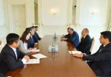 Prezident İlham Əliyev Çinin Xarici İşlər nazirini qəbul edib