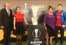 UEFA Avropa Liqasının kuboku Cocuq Mərcanlıda nümayiş etdirilib