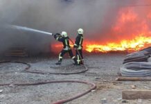 Bakıda taxta bazarı yanır, iki nəfər xəsarət alıb – VİDEO – YENİLƏNİB-2