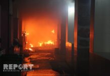 Gəncədə yanğın olub, bir nəfər xəsarət alıb