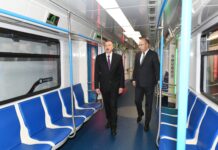Metronun “Xətai” stansiyası təmirdən sonra istifadəyə verilib, Prezident İlham Əliyev görülən işlərlə tanış olub