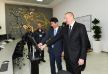 Prezident İlham Əliyev Bakıda “Şimal-2” elektrik stansiyasının istismara verilməsi mərasimində iştirak edib