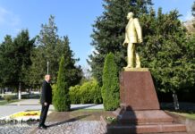 Prezident İlham Əliyev Qəbələ rayonuna səfərə gedib