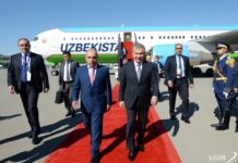 Özbəkistan prezidenti Azərbaycana səfərə gəlib