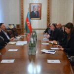 Xarici İşlər naziri Elmar Məmmədyarov və İsrailin Azərbaycandakı səfiri Dan Stav