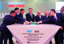 Azərbaycanın və Qazaxıstanın Baş nazirləri Aktauda iki ölkə arasında fiber-optik rabitə xəttinin təməlqoyma mərasimində iştirak ediblər fiber-optik rabitə xəttinin təməlqoyma mərasimi