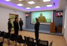 Hərbi hissələrdən birində qərargah və Təlim Məşq Mərkəzinin yeni inzibati binalarının açılışı olub Təlim Məşq Mərkəzinin yeni inzibati binaları