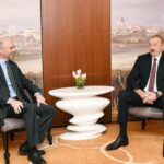 Azərbaycan Respublikasının Prezidenti İlham Əliyev və Beynəlxalq Böhran Qrupunun prezidenti və baş icraçı direktoru Robert Malley
