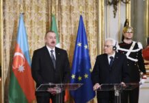 Azərbaycan və İtaliya prezidentləri mətbuata bəyanatlarla çıxış ediblər Azərbaycan Respublikasının Prezidenti İlham Əliyev və İtaliya Respublikasının Prezidenti Sercio Mattarella