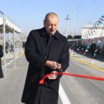 Prezident İlham Əliyev Pirili-Muradxan-Sor-Sor avtomobil yolunun yenidənqurmadan sonra açılışında iştirak edib