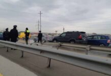 Bakı-Sumqayıt yolunda avtomobil dəmir arakəsməyə çırpıldı qəza