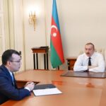 Azərbaycan Respublikasının Prezidenti İlham Əliyev Əmək və Əhalinin Sosial Müdafiəsi naziri Sahil Babayevi qəbul edib
