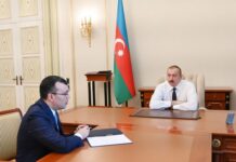 Prezident nazir Sahil Babayevi qəbul edib Azərbaycan Respublikasının Prezidenti İlham Əliyev Əmək və Əhalinin Sosial Müdafiəsi naziri Sahil Babayevi qəbul edib