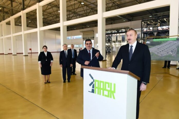 Prezident İlham Əliyev Ağstafa Aqrar Sənaye Kompleksinin açılışında
