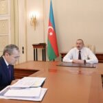 Azərbaycan Respublikasının Prezidenti İlham Əliyev İqtisadiyyat naziri Mikayıl Cabbarovu qəbul edib