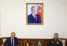 Azərbaycan ilə Almaniya arasında hərbi əməkdaşlıq sahəsində yeni layihələrin həyata keçirilməsi davam etdiriləcək Azərbaycan Respublikasının Müdafiə naziri general-polkovnik Zakir Həsənov və Almaniya Federativ Respublikasının ölkəmizdəki fövqəladə və səlahiyyətli səfiri Volfqanq Maniq