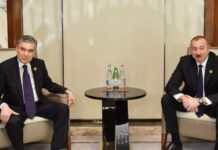 Türkmənistan Prezidenti Qurbanqulu Berdiməhəmmədov Azərbaycana rəsmi səfərə gəlib Türkmənistan Prezidenti Qurbanqulu Berdiməhəmmədov və Azərbaycan Respublikası Prezidenti İlham Əliyev