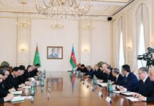 Azərbaycan və Türkmənistan prezidentlərinin geniş tərkibdə görüşü olub Azərbaycan və Türkmənistan prezidentlərinin geniş tərkibdə görüşü