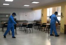 Məktəbdənkənar təhsil müəssisələrində dezinfeksiya işləri aparılır dezinfeksiya işləri