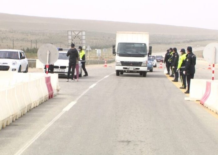 Bakı, Sumqayıt şəhərlərində və Abşeron rayonundakı ara və köməkçi yollarda polis postları