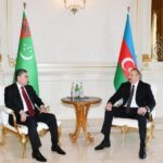 Azərbaycan Respublikasının Prezidenti İlham Əliyevin Türkmənistan Prezidenti Qurbanqulu Berdiməhəmmədov ilə təkbətək görüşü