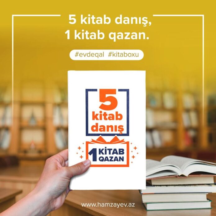 "5 kitab danış, 1 kitab qazan"