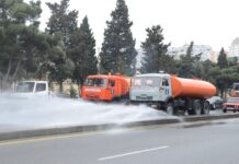 Bakının 150-dən artıq küçəsi xüsusi kimyəvi maddələrlə yuyulur