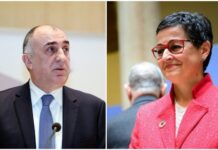 Azərbaycan və İspaniya XİN başçıları arasında telefon danışığı olub Elmar Məmmədyarov və Arança Qonzalez Laya