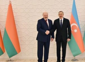 Belarus Respublikasının Prezidenti Aleksandr Lukaşenko və Azərbaycan Respublikasının Prezidenti İlham Əliyev