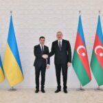 Ukrayna Prezidenti Vladimir Zelenski və Azərbaycan Respublikasının Prezidenti İlham Əliyev