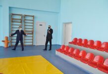 Tərtər Olimpiya İdman Kompleksinin açılışı olub Tərtər Olimpiya İdman Kompleksinin açılışı