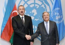 BMT Baş katibi Azərbaycan və Ermənistan liderlərinin ABŞ-də keçiriləcək görüşünü alqışlayır Azərbaycan Respublikasının Prezidenti İlham Əliyev və BMT-nin Baş katibi Antonio Quterreşə
