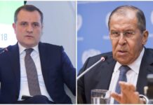 Ceyhun Bayramovla Sergey Lavrov arasında telefon danışığı olub Ceyhun Bayramovla Sergey Lavrov arasında telefon danışığı olub