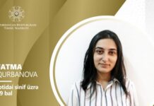 Müəllimlərin işə qəbulu imtahanında Fatma Qurbanovanın uğuru Fatma Qurbanova