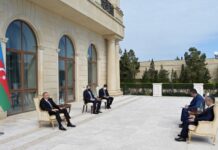 Prezident Özbəkistanın yeni səfirinin etimadnaməsini qəbul edib Azərbaycan Respublikasının Prezidenti İlham Əliyev avqustun 18-də Özbəkistan Respublikasının ölkəmizdə yeni təyin olunmuş fövqəladə və səlahiyyətli səfiri Bahrom Aşrafxanovun etimadnaməsini qəbul edib